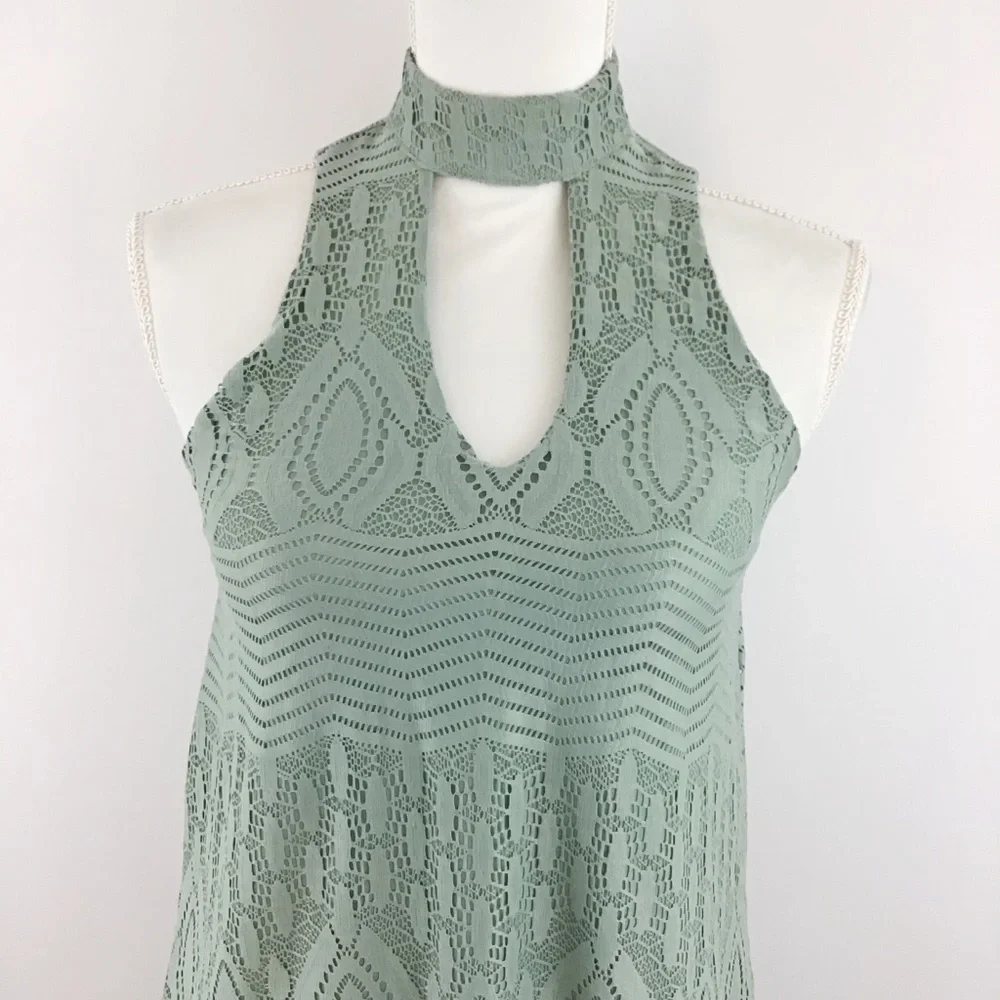 **2 FOR $20** CITY STUDIO LACE HALTER DRESS - Picture 3 of 9